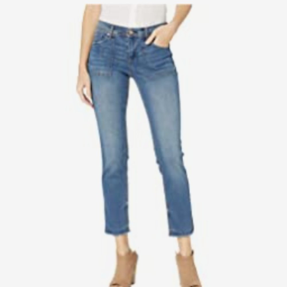 NWT! Vintage America  Lover Crop Jeans in Blue Size 8